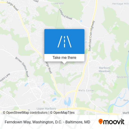 Ferndown Way map
