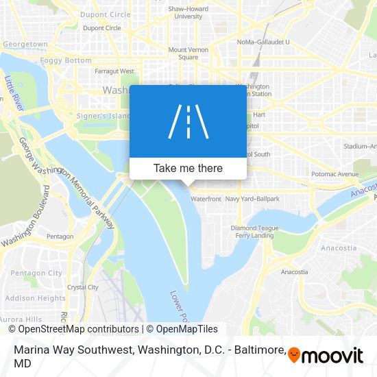 Mapa de Marina Way Southwest