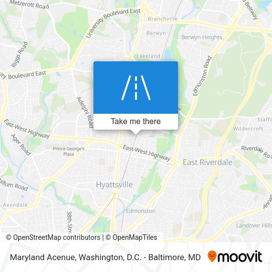Maryland Acenue map