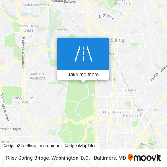 Riley Spring Bridge map