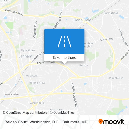 Belden Court map