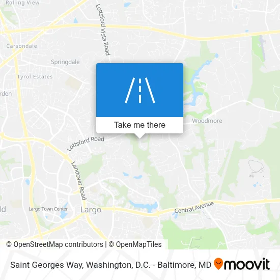 Saint Georges Way map