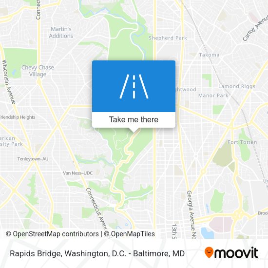 Mapa de Rapids Bridge