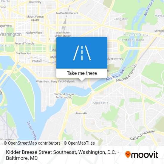 Kidder Breese Street Southeast map