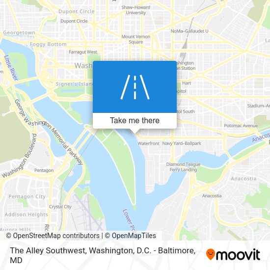 Mapa de The Alley Southwest