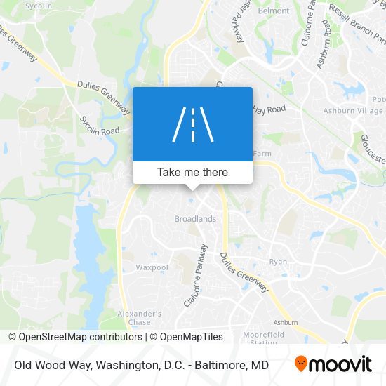 Old Wood Way map