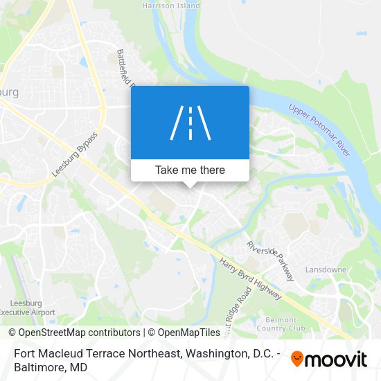 Fort Macleud Terrace Northeast map