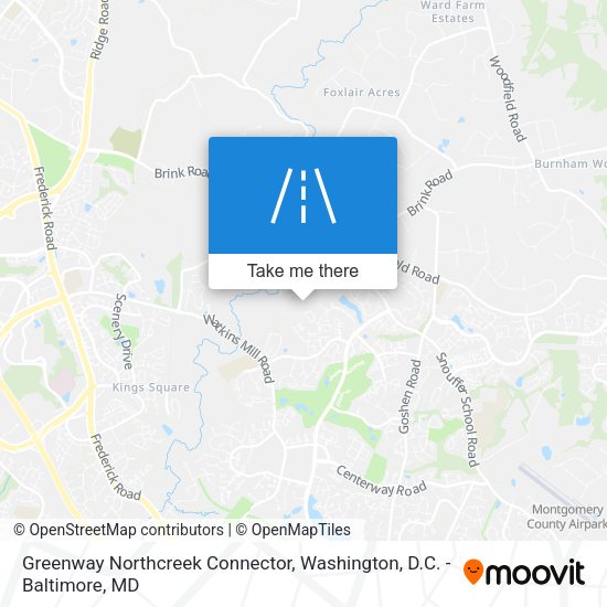Mapa de Greenway Northcreek Connector