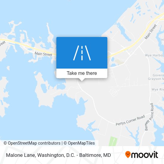 Mapa de Malone Lane