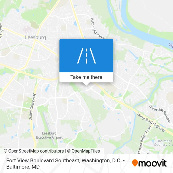 Fort View Boulevard Southeast map