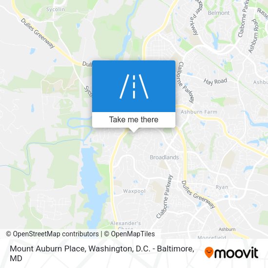 Mount Auburn Place map