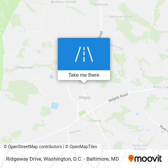 Ridgeway Drive map