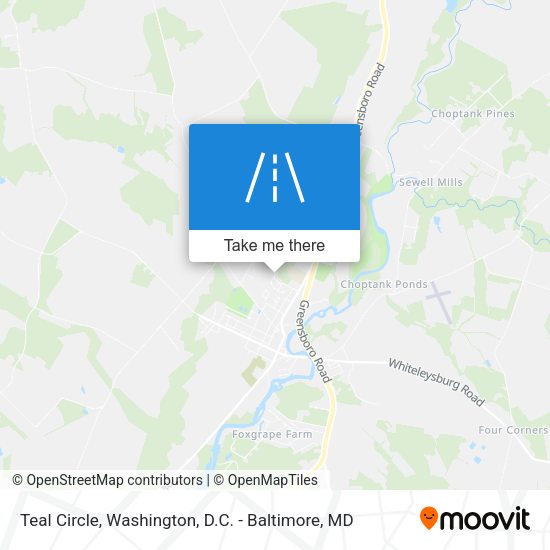 Teal Circle map