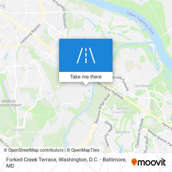 Forked Creek Terrace map