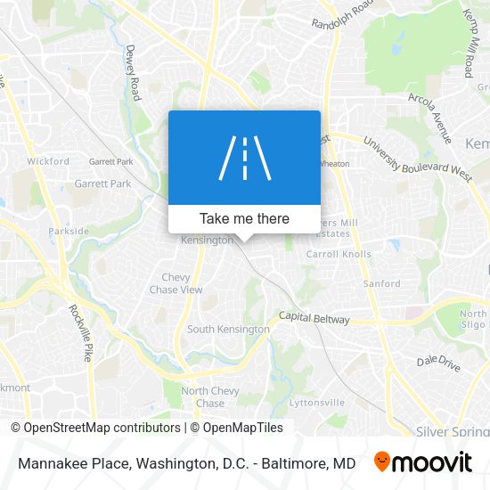 Mapa de Mannakee Place
