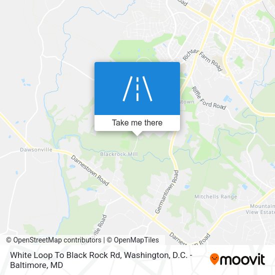 Mapa de White Loop To Black Rock Rd