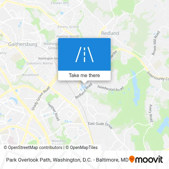 Park Overlook Path map
