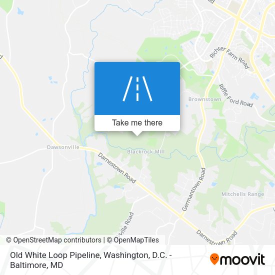 Old White Loop Pipeline map