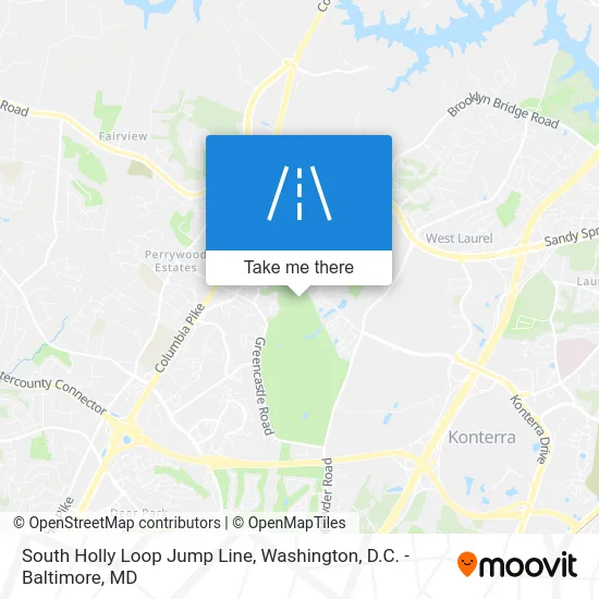 South Holly Loop Jump Line map