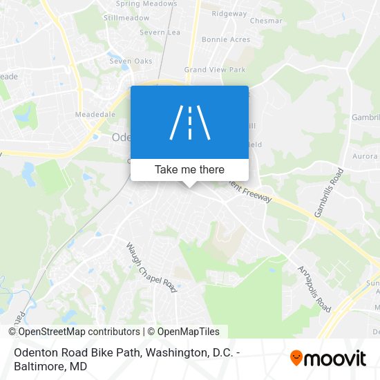 Odenton Road Bike Path map
