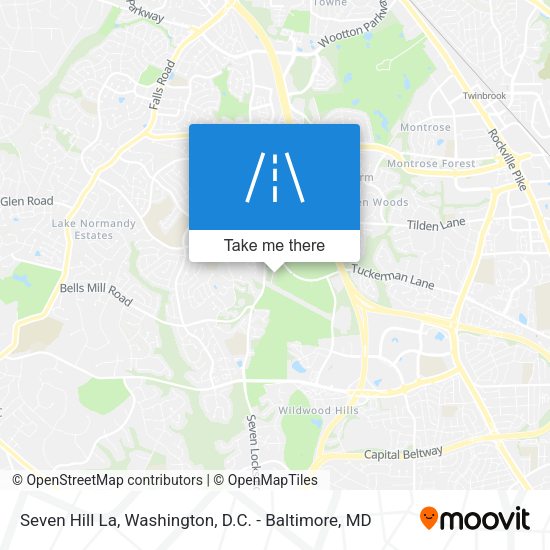 Seven Hill La map