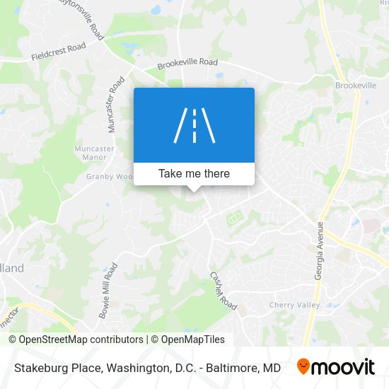Stakeburg Place map