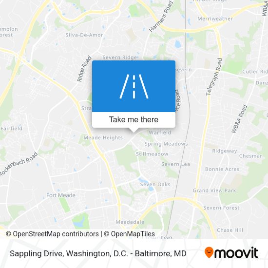 Sappling Drive map
