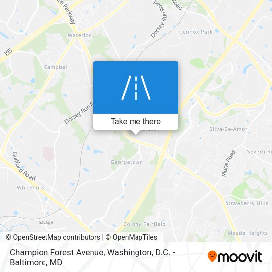 Champion Forest Avenue map