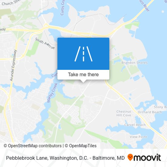 Pebblebrook Lane map
