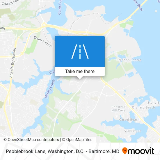 Pebblebrook Lane map