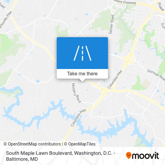 Mapa de South Maple Lawn Boulevard