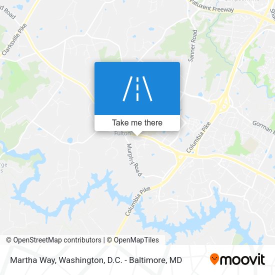 Martha Way map