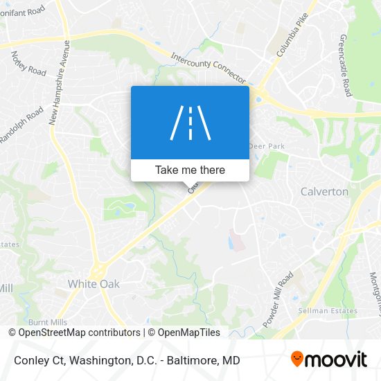 Conley Ct map