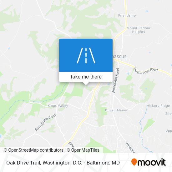 Oak Drive Trail map