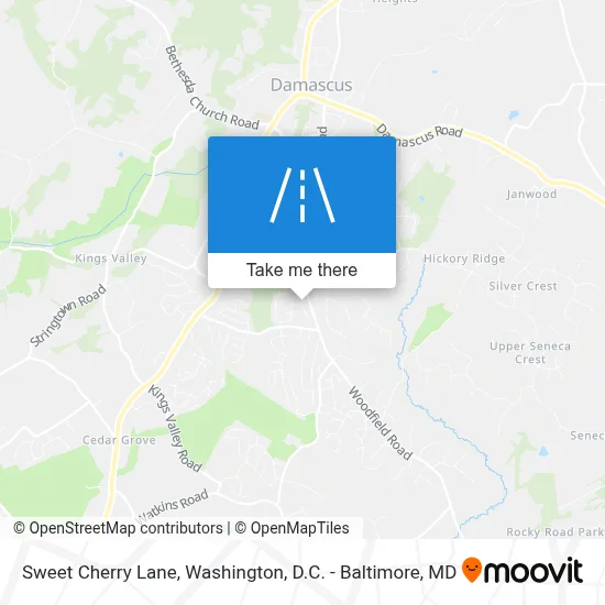 Sweet Cherry Lane map