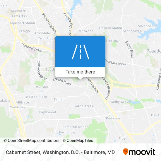Cabernet Street map