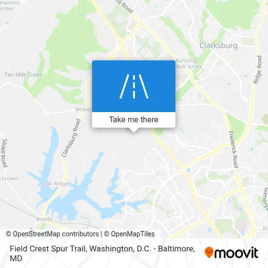 Field Crest Spur Trail map
