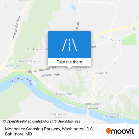 Monocacy Crossing Parkway map