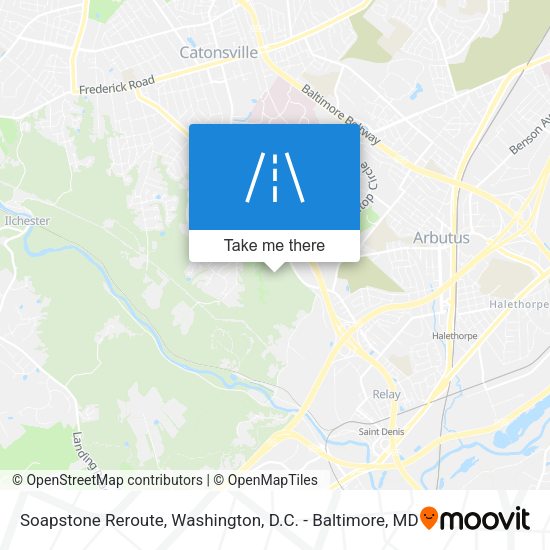 Soapstone Reroute map