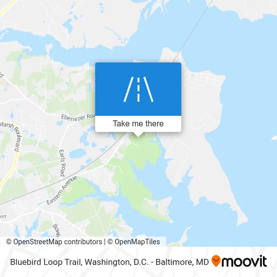 Bluebird Loop Trail map