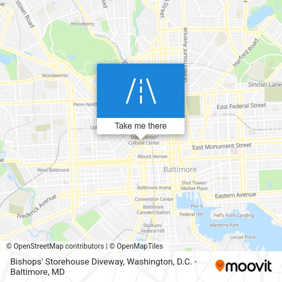 Mapa de Bishops' Storehouse Diveway