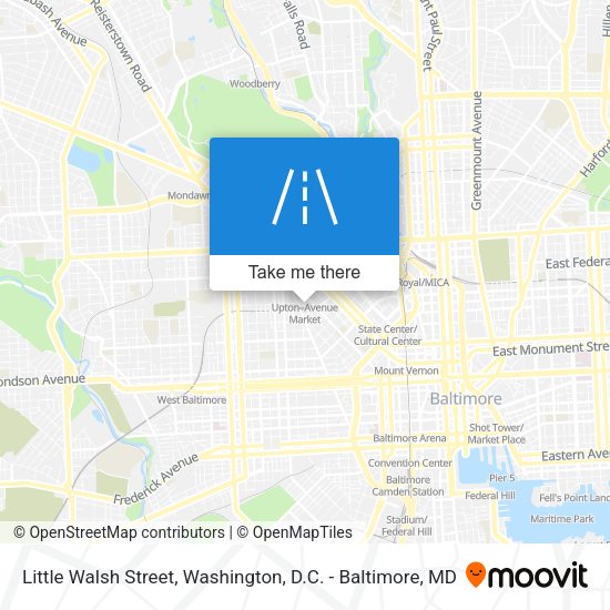 Mapa de Little Walsh Street