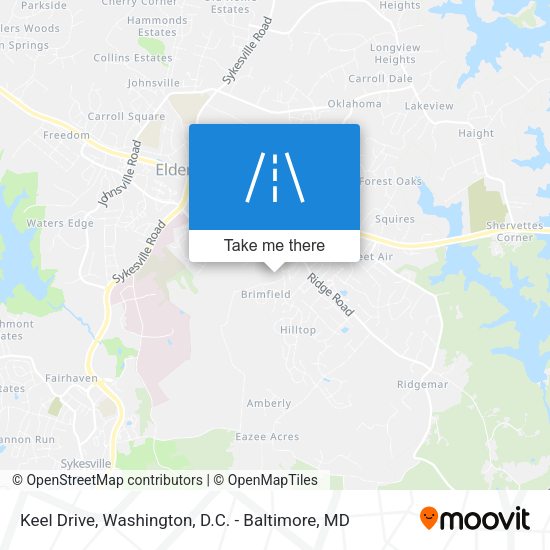 Keel Drive map