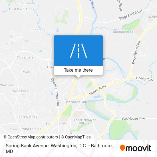 Spring Bank Avenue map