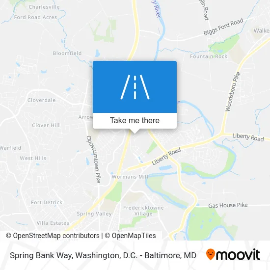 Spring Bank Way map
