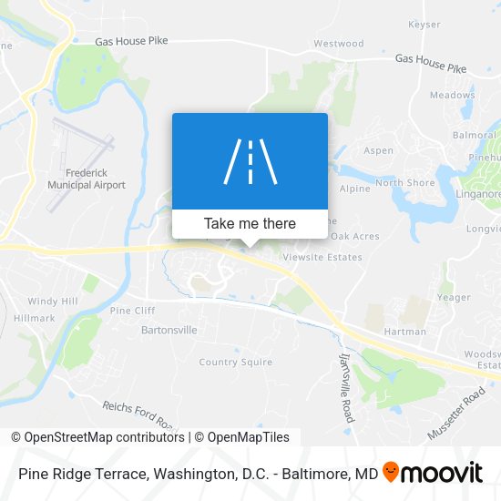 Pine Ridge Terrace map