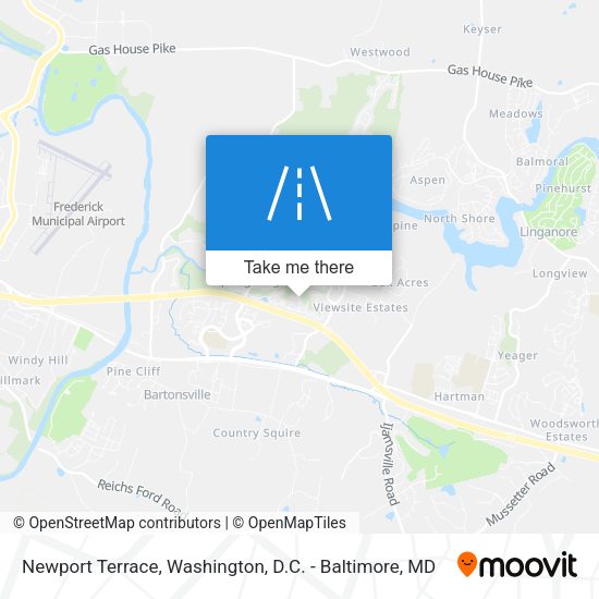 Newport Terrace map