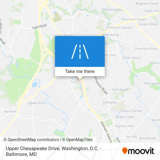 Upper Chesapeake Drive map