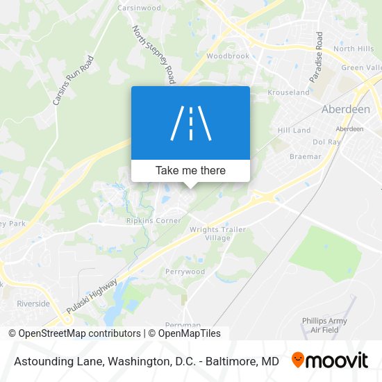 Astounding Lane map