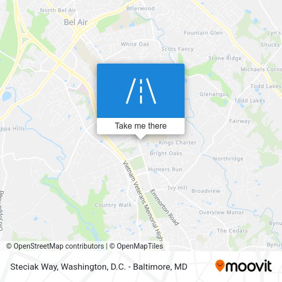 Steciak Way map